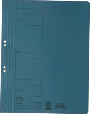 Produktbild von Ösenhefter ganzer Vorderdeckel Karton blau Packung mit 50 Stück