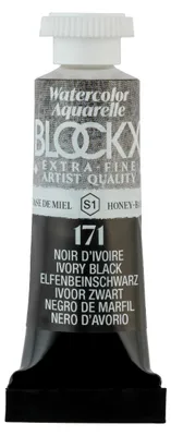 Produktbild von Blockx 3x Aquarellfarbe, Elfenbeinschwarz - Tube 5ml - Elfenbeinschwarz 43171BXC