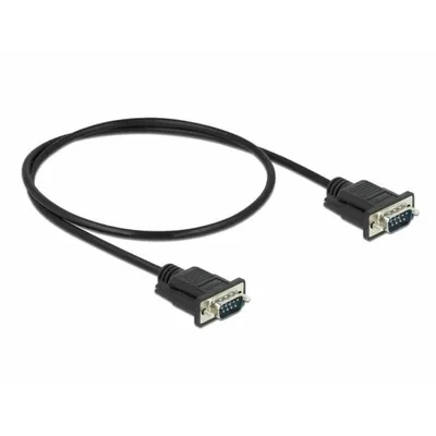 Produktbild von Delock Seriell Kabel RS-232 D-Sub9 Stecker zu Stecker mit schmalem Steckergehäuse 0,5 m