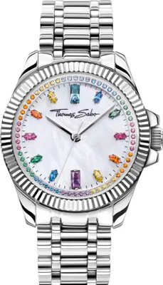 Produktbild von THOMAS SABO Damenuhr Regenbogenfarben WA0394-201-201