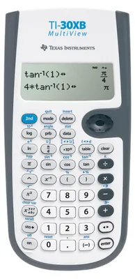 Obrázek produktu pro Texas Instruments TI-30XB MultiView, Kapsa, Vědecká kalkulačka, 16 číslice/číslic, 4 řádky, Baterie / Solár, Šedá, Bílá