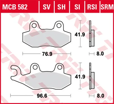 Zdjęcie produktu dla Klocki Hamulcowe Moto (Organic) Yamaha Yz 125 (95)