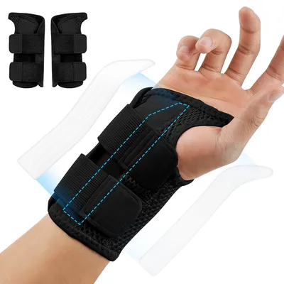 Obrázok produktu pre Zápästná bandáž s stabilizátormi, 2 ks, elastická, na každodenné použitie
