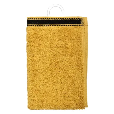 Image de Serviette De Bain Premium Couleur Moutarde 30x50cm