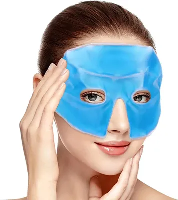 Produktbild von Kühlendes Augenmaske für Entspannung und Augenpflege - Kühlbrille mit Gel-Füllung und Aufbewahrungstasche