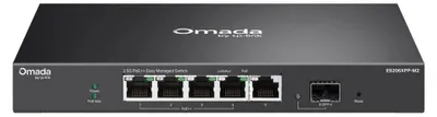 Imagen del producto de TP-Link ES206XPP-M2, administrable, L2, Ethernet 2.5G (100/1000/2500), compatible con alimentación a través de Ethernet (PoE), para montaje en escritorio o en pared