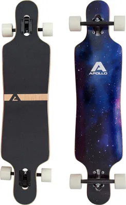 Produktbild von Apollo Longboard "Nebula" Twin Tip DT Komplettboard 101,6 x 24,6 cm 8 Lagen Holzdeck Cruiser-Board