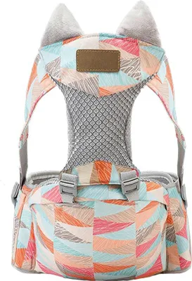 Obrázok produktu pre Ergonomické 4-v-1 nosidlo pre novorodencov až do 3 rokov, 3D sieťované nosidlo s nastaviteľnou opierkou chrbta