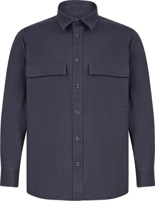 Produktbild von Front Row - Hemdjacke für Herren PC4908 (XXL) (Marineblau)