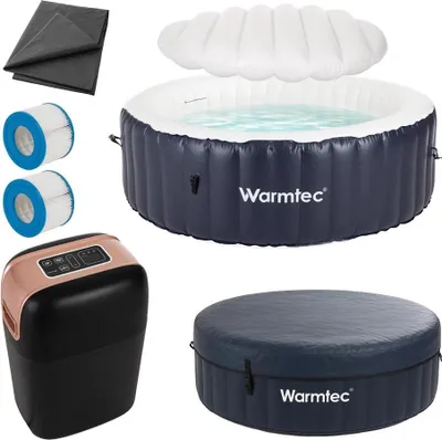 Immagine prodotto di Warmtec | Jacuzzi Rodos - 198X68 Cm - 920 L - Vasca relax - Per 6 persone - Con massaggio ad aria