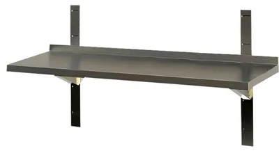 Produktbild von KBS Wandbord 1 Boden mit Aufkantung 2000x300x40 mm  Edelstahl mit Handschutzfalz