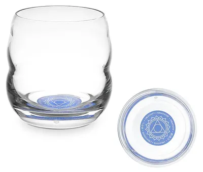 Produktbild von Trinkglas Mythos Chakra Hals/Affirmation Kreativität 0,25l - bleifreies Glas
