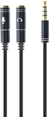 Produktbild von Gembird !Adapter audio microphon 3.5mm mini Jack/4PIN/0. Audio-Kabel 0 2 m 2 x 3.5mm Schwarz