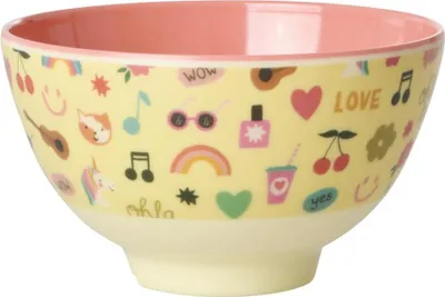 Immagine prodotto di Ciotola in melamina Rice - Soft Yellow Unicorn Love 300 ml