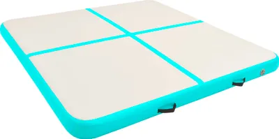 Produktbild von vidaXL Aufblasbare Gymnastikmatte mit Pumpe 200x200x15 cm PVC Grün