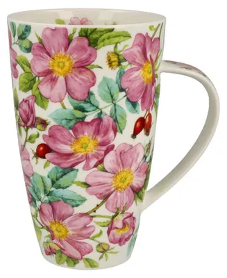 Image de DUNOON Mug Henley Wild Rose 600 ml tasse à café en porcelaine de Chine 15 cm tasse à thé 0,6 l