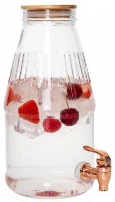 Produktbild von Home Deco Factory Getrankespender - 3.8 Liter - Glas - Limonadenspender - Wasserspender