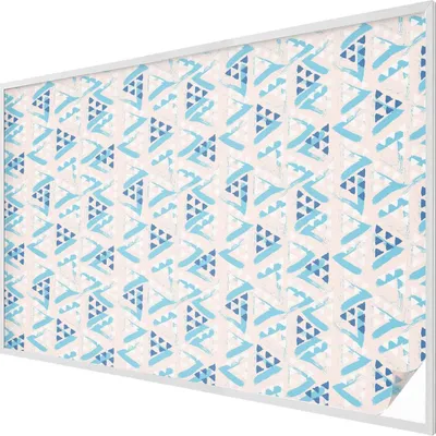 Zdjęcie produktu dla Folia witrażowa - 146x200 cm - wzór witrażowy - nieprzezroczysta dekoracyjna folia do ochrony prywatności - samoprzylepna, ochrona przed promieniowaniem UV - wzory geometryczne