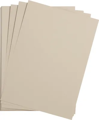 Produktbild von Clairefontaine Zeichenpapier 75x110 cm 10g, Pack. 25 Bogen - Hellgrau 93681C