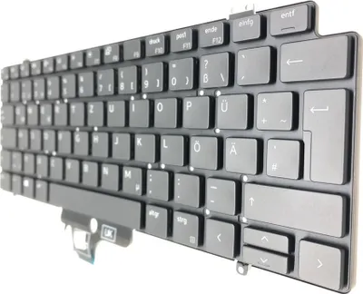 Produktbild von DEUTSCHE - Schwarz Tastatur Keyboard keine Beleuchtung kompatibel für Dell Latitude 7410 H1KN8