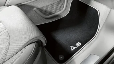 Zdjęcie produktu dla 2x oryginalne welurowe tekstylne dywaniki podłogowe Audi premium FRONT do Audi A8 4H