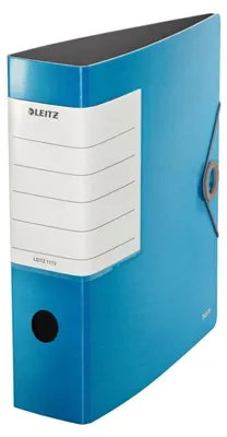 Image de Leitz 1112-00-30 1112 Classeurs de qualité 180° Solid - Polyfoam, A4, larges, bleu clair