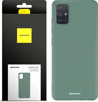 Image de Coque en silicone SPACECASE Coque en silicone pour Galaxy A51 Vert