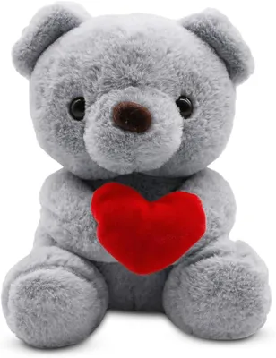 Image de Ours en peluche, 23 cm, ours en peluche rembourré, idéal pour câliner et décorer