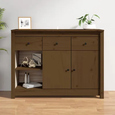 Obrázek produktu pro vidaXL Příborník Honey Brown 100x35x74 cm Borovicový masiv