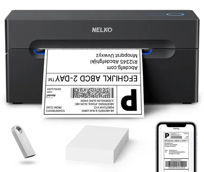 Thermischer Versandlabeldrucker PL70E Bluetooth 4x6 Schwarz