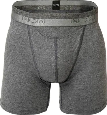 Image de HOM Long Boxer Brief - HO1, shorty, sous-vêtements, gris uni XXL
