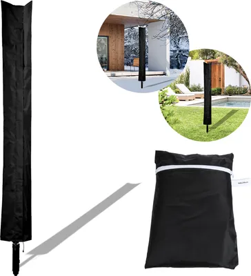 Immagine prodotto di Coperchio di protezione per asciugatrice rotativa, cofano resistente alle intemperie, 168x28cm, antistrappo
