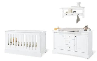 Produktbild von Kinderzimmer-Set 'Emilia' extrabreit inkl. Wandregal, 3-tlg.