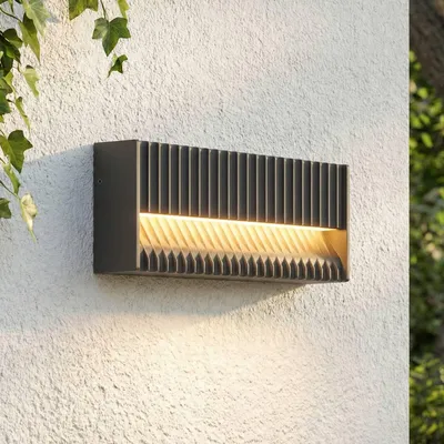 Produktbild von Lucande LED-Außenwandleuchte Tavion, 25 cm, anthrazit, IP65