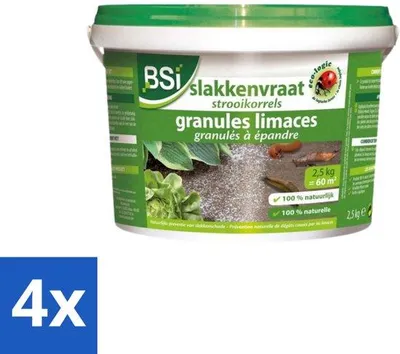Obrázok produktu pre Granule na hubenie slimákov – 2,5 kg – viacbalenie – 4 ks