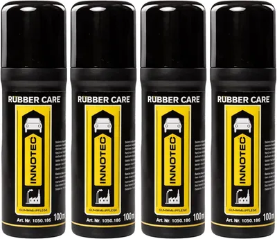 Immagine prodotto di 4 pezzi INNOTEC Rubber Care 100 ml – Rullo per la cura della gomma per la manutenzione di guarnizioni di veicoli, guarnizioni delle porte, telai delle finestre e altre superfici in gomma