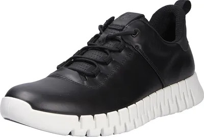 Produktbild von Ecco Herrenschuhe sportlicher Schnürer Schwarz Freizeit, Schuhgröße:46 EU