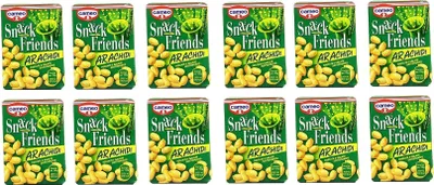 Produktbild von 12x Cameo Snack Friends Arachidi Tostate e Salate Peanuts Geröstete und Gesalzene Erdnüsse Vakuumverpackung 40g