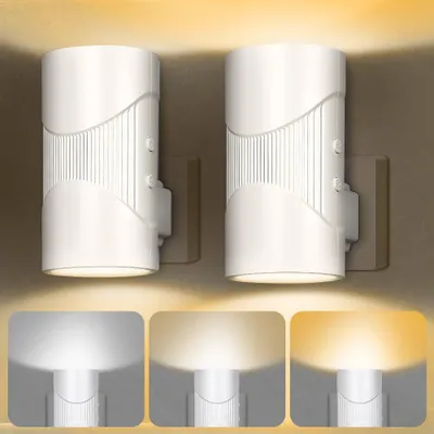 Obrázok produktu pre LED nočná lampička do zásuvky so senzorom súmraku, 4 úrovne jasu, stmívateľná nočná lampička vhodná do chodby, spálne, detskej izby, kuchyne, garáže, schodiska
