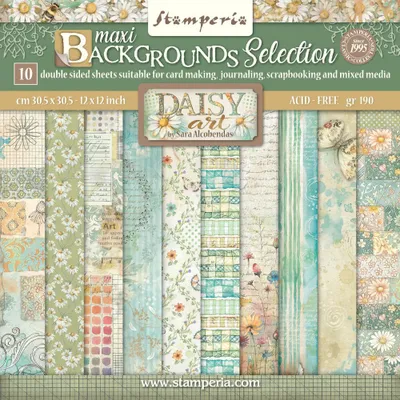 Produktbild von Scrapbook-Block "Daisy Art Backgrounds"