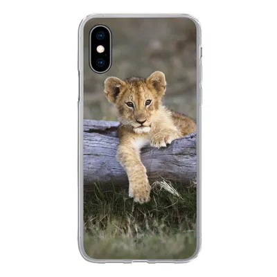 Produktbild von MuchoWow® Handyhülle Schutzhülle Hülle für iPhone X Jungtier - Tier - Natur Silikon Softcase Handy Hülle - Handyhülle