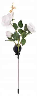 Productafbeelding van Gardlov 25282 Tuinverlichting op zonne-energie in de vorm van een roos, 80 cm