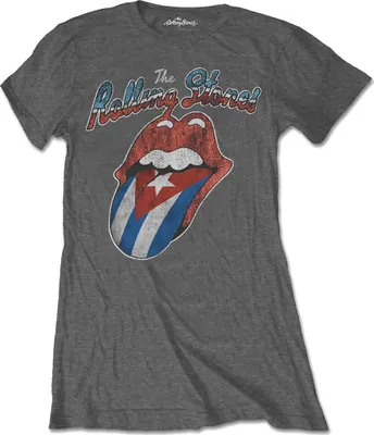 Produktbild von The Rolling Stones Rocks Off Cuba Charcoal Grey S Damen T-Shirt