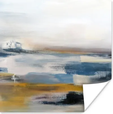 Produktbild von MuchoWow® Poster Ölgemälde - Abstrakt 75x75 cm - Wand Dekoration