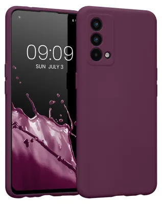 Produktbild von kwmobile TPU Silikon Hülle für Realme GT Master Edition - Soft Handyhülle mit Mikrofaserfutter, dünne Schutzhülle mit Kameraschutz in Bordeaux Violett