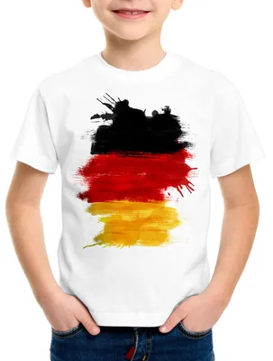 Produktbild von BaumwolleCloud Flagge Deutschland Kinder T-Shirt Fußball Sport Germany WM EM Fahne