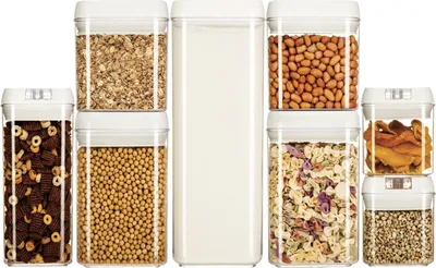 Produktbild von RHP Frischhaltedosen-Set: Organisiert und Frisch mit stapelbaren Kunststoffbehältern, luftdichtem Deckel und transparentem Design. 4 x 3,1L