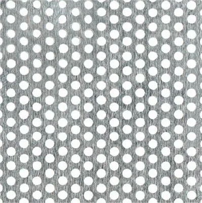 Image de Alberts 466992 Tôle perforée, perforation ronde, aluminium, anodisé couleur argent, 250 x 500 x 0,8 mm