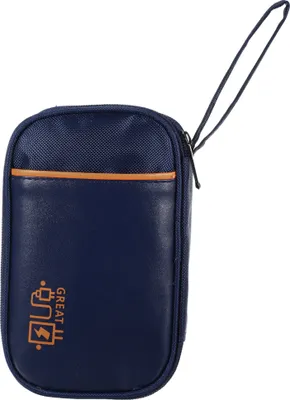 Produktbild von Elektronischer Organizer für Kabel, Kabeltasche Elektronische Tasche Universal Kabelorganizer Tasche, Reisekabel Organizer 19x12x3.5cm Blau