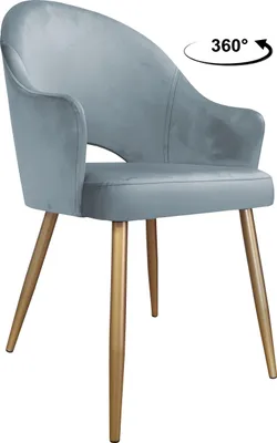 Zdjęcie produktu dla Krzesło obrotowe Velvet podstawa złota BL06